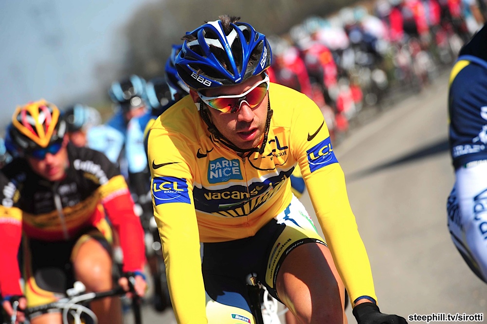 THE PELOTON ON STAGE TWO OF THE 2011 PARIS-NICE