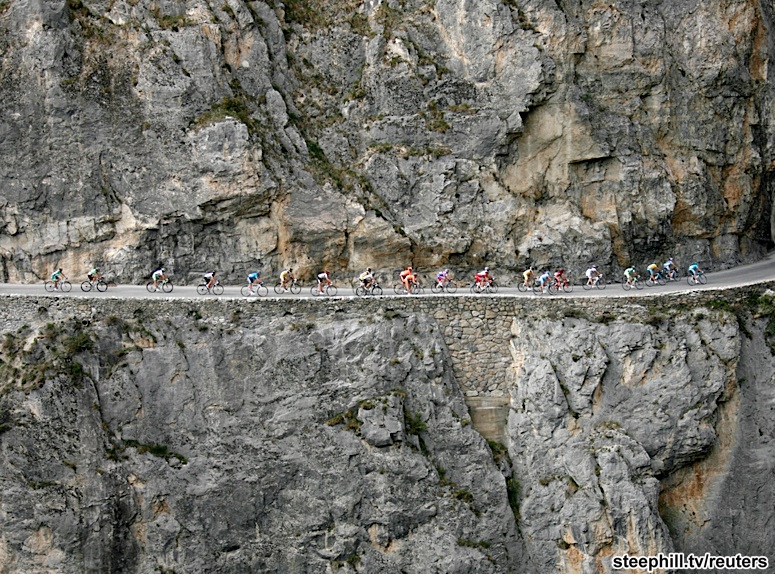Photo: cycling roads in western Switzerland, from the 2008 race near Sierre. 