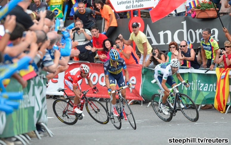 The first ever summit finish on Collada de la Gallina in Andorra on Stage 8 was an instant classic.